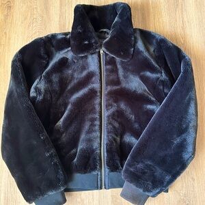 Abercrombie & Fitch Faux Fur Bomber Jacket